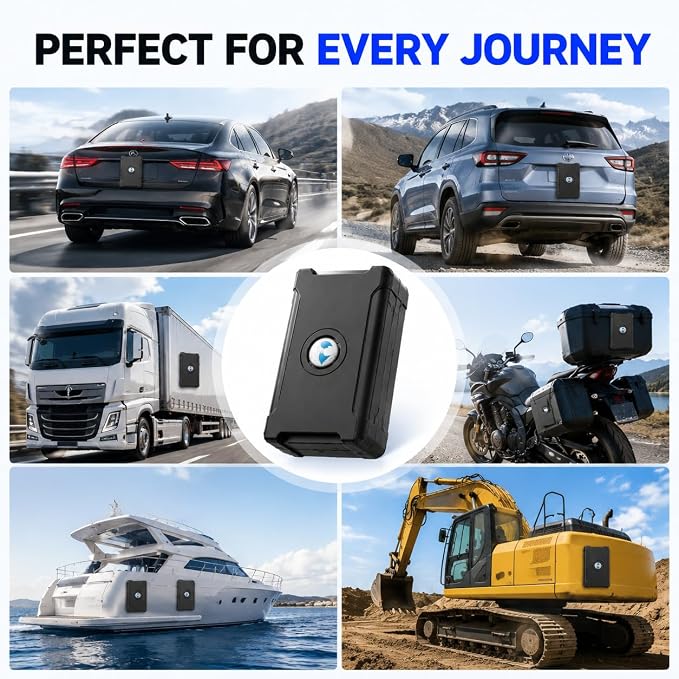 4G GPS Tracker for Vehicles, up to 1 Months Battery Life 6000mah, Subscription Needed, 10S Realtime Tracking, Geo-Fence, Strong Magnetic Car Tracker Device Hidden Tracking Devices for Cars Motorcycles - Image 7