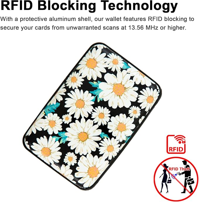 Credit Card Holder Small RFID Blocking Wallet Business Metal Slim Mini Aluminum Hard Case for Women Men - Image 2