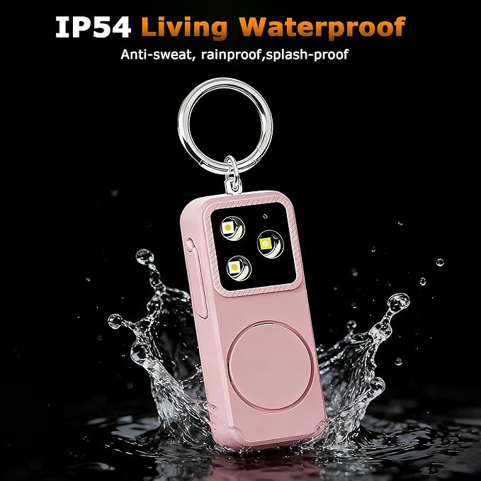 Keychain Personal Safety Alarm for Women, Rechargeable 150dB Alarm with Strobe Light, Pull Pin Emergency Siren for Walking, Running, Night Out, Parking Lots, Travel and Everyday Carry - Image 9