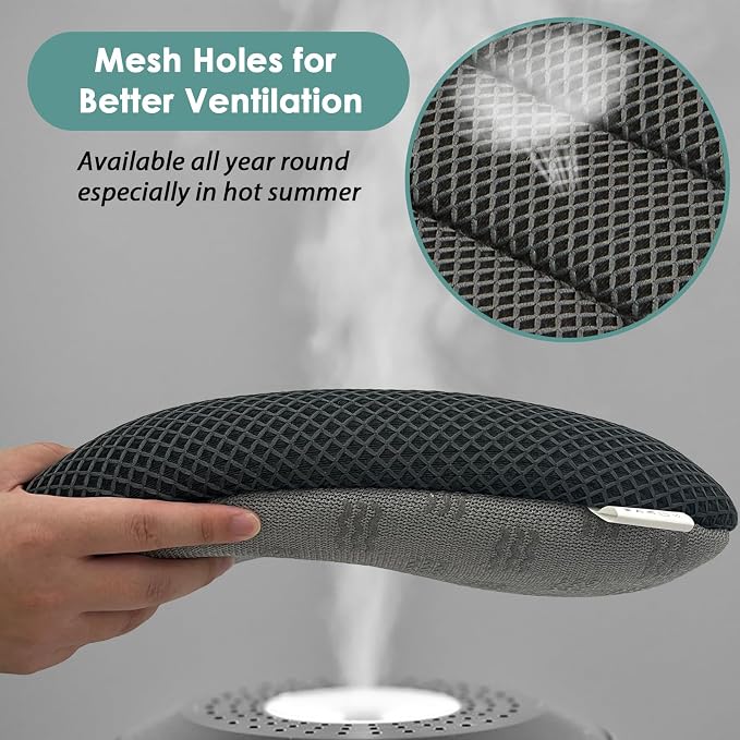 17.7"L×16.9"W ×3"H Car Booster Seat Cushion Raise Height for Short People | AEROiVi Breathable 3D Air Mesh Booster Seat Cushion Non-Slip Bottom Car Seat Pad with Truck Cars SUV Quick Drying Washable - Image 3