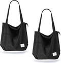 KALIDI Women Corduroy Tote Bag Zipper Casual Tote's Handbag Big Capacity Shoulder Bag with Pockets by KALIDIFANCYFOREST