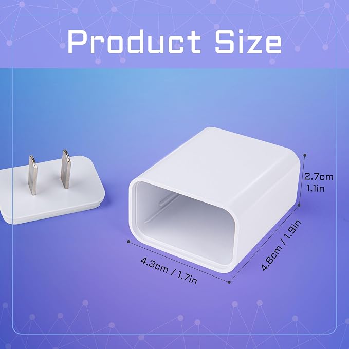 Plug Storage Realistic Looking Charger with Storage Hiding Places for Valuables Charger Diversion Safe, White - Image 2