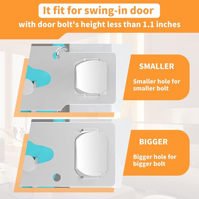 Sturdy Portable Door Lock Teal -2 Pack Door Locks for Additional Privacy and Safety in Hotel, Apartment,and Prevent Unauthorized Entry for Family Trip or Traveling Alone Home Dorms - Image 4