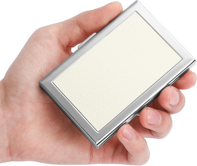 Credit Card Holder Wallet for Women Men Stainless Steel Metal Card Case RFID Blocking Business Card Protector Case with 6 Slots - Image 6