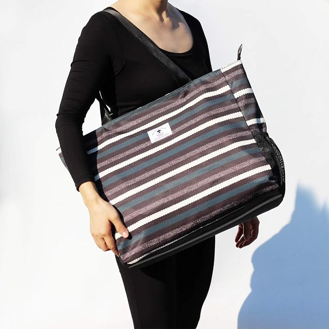 ESVAN LARGE BEACH BAG Water Resistant Lightweight 20 inch Women Oversize Tote Bag for Gym Beach Travel Pool Yoga Nurse - Image 2
