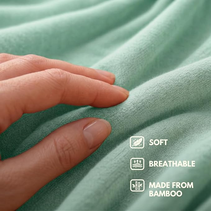 16-in-1 Compact Travel Blanket with Bag – Reversible, Ultra Soft Bamboo Airplane Blanket with Hidden Pocket – Packable for Flights & Travel Essentials (Semi-Weighted, Double Layer) - Image 7