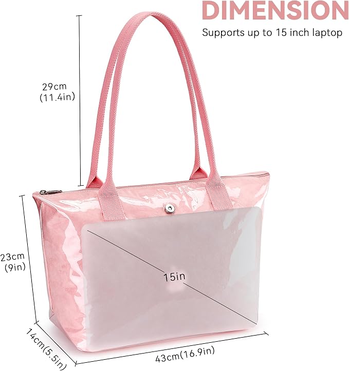 KALIDI Tote Bag for Women Nylon Top-Handle Purse,Large Capacity Shoulder Hobo handBag with Zipper Leisure Foldable Weekend - Image 5
