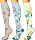 WITHYOU 3 Pairs Compression Socks for Women & Men 15-20 mmHg,Best Support for Nurses Running Hiking by WITHYOU