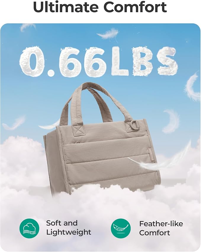 BAGSMART Small Tote Bag for Women, Work Teacher Bag with Zipper Closure - Image 6