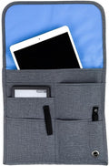 Airplane Pocket Organizer | Tray Table Cover | In Flight Seat Back Organizer Bag | Commuter Essential Travel Bag | Media Pouch For Flying | Travel Gift | Attaches To Luggage by so-mine