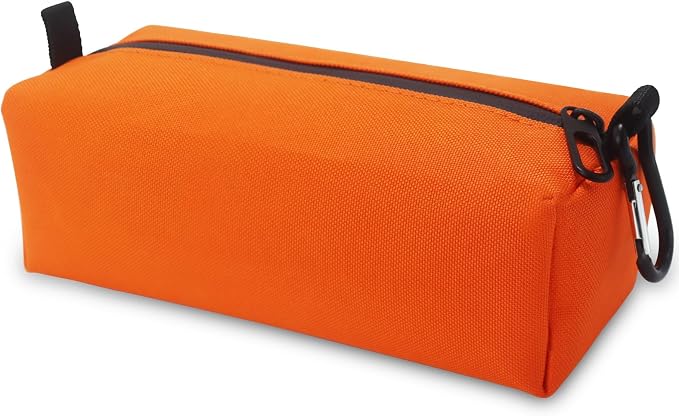 Small Toiletry Bag for Men, Travel Bag Waterproof and Foldable for Storage Mini Toiletry Bag Equipped With Carabiner for Easy Portability (orange) by Unknown