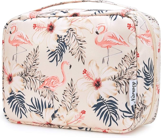 Narwey Small Hanging Travel Toiletry Bag for Women, Travel Bag for Toiletries, Makeup Bag Organizer Cosmetic Bags Make Up Bags for Girls by Narwey
