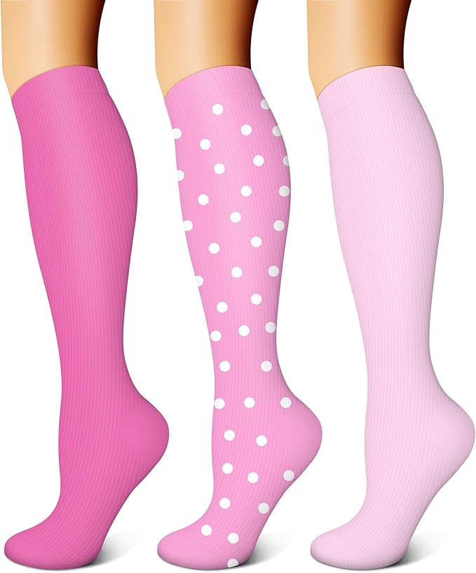 FEYHAY Copper Compression Socks (3 Pairs) 15-20 mmHg Circulation is Best Athletic & Daily for Men & Women, Running, Climbing by FEYHAY