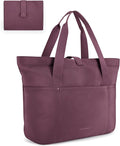 BAGSMART Tote Bag for Women, Foldable Tote Bag With Zipper Travel Shoulder Bag Handbag for Work by BAGSMART
