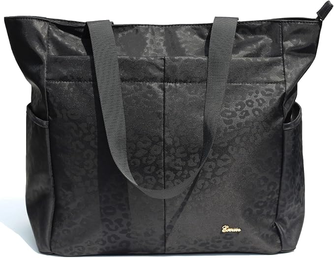 ESVAN Original Floral Tote Bag Large Shoulder Bag with Multi Pockets for Gym Travel Beach Daily Bags - Image 8