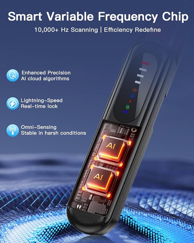 Hidden Camera Detector, Anti-Spy Camera Finder, RF Signal & WiFi Scanner, GPS Tracker & Bug Detector, 6 Modes Portable Privacy Protector for Travel, Hotel, Car, Bathroom– Spy Device Detection Pen - Image 4
