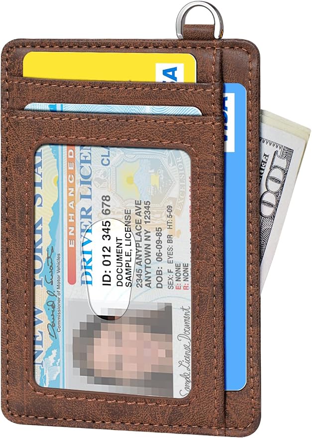 FurArt Slim Minimalist Wallet RFID Credit Card Holder for Men | slim minimalist compact rfid id window thin - Image 2