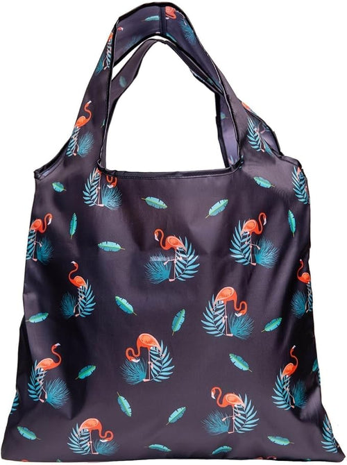 1 Pack Reusable Shopping Bag, Foldable Grocery Bag (Bird) | Large Capacity, Washable, Grocery Tote, Utility Travel Shoulder Bag by MOLOVACase