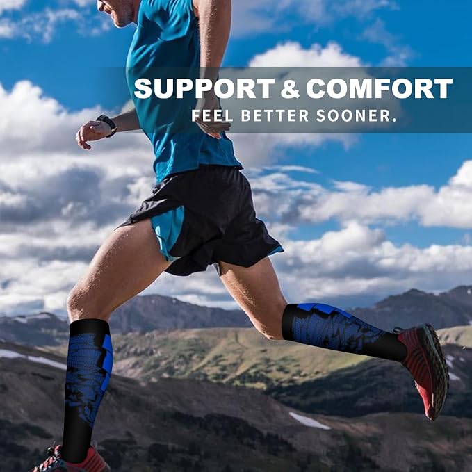6 Pack Copper Compression Socks for Women and Men Circulation-Best Support for Medical,Running,Nursing,Athletic - Image 4