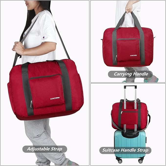 F.FETIVIN Personal item travel bag 18x14x8 for Spirit Airlines Lightweight carry on duffle bag for Gym,Sports,Vacation - Image 3