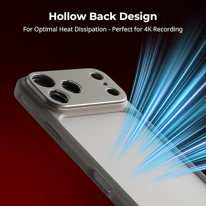 SMALLRIG FilMov Bumper Phone Case for iPhone 17 Pro Max, Hollow Back Design with Lens Backplate, 67mm Filter Adapter Compatible with Phone Gimbal Stabilizers, for DJI for Insta360, Gray- 5794 - Image 2