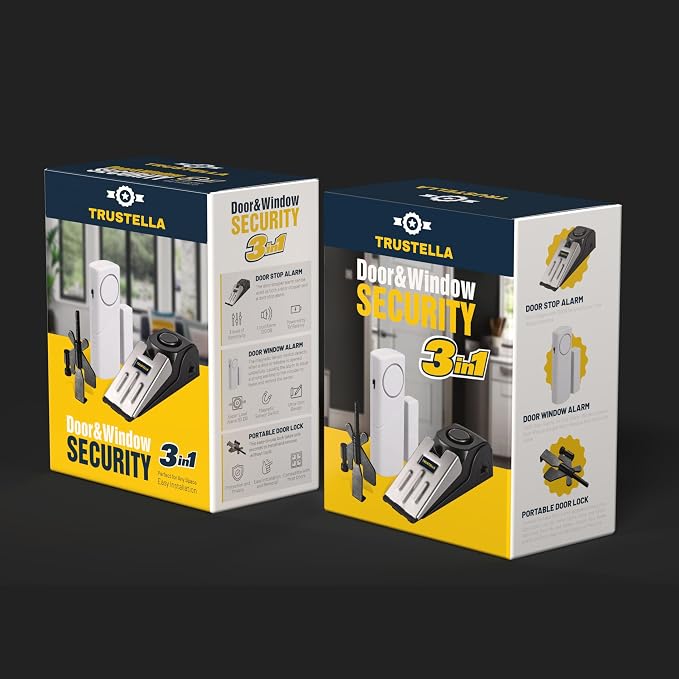 All in one Original Trustella Heavy-Duty Portable Door Lock - Stainless Steel Security Tool for Enhanced Safety - Ideal for Home, Travel, Hotels, Apartments - Image 9
