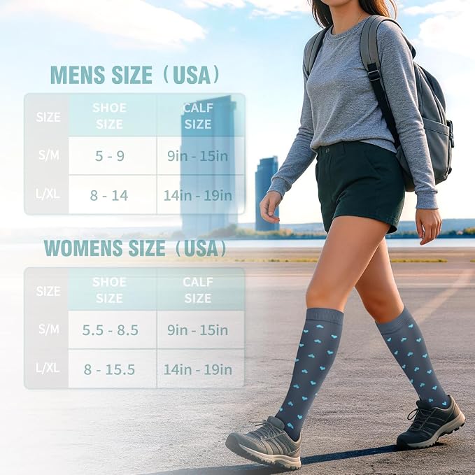 Copper Compression Socks for Women & Men (6 pairs) - Best Support for Nurses, Running, Hiking, Recovery - Image 6