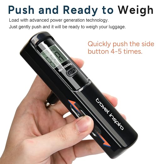 Battery-Free Luggage Scale – No Batteries Needed, Portable Digital Hanging Suitcase Weight Scale for Air Travel & Checked Bags, 110lb/50kg, LCD Display, Compact Travel Accessory - Image 3
