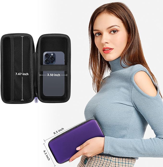 iMangoo Travel Essential Electronics Organizer Charger Case Carrying Pouch | 8.5x4.5x2" Power Bank Tech Accessories Protective Storage Shockproof Portable Purse Men Women School Office Trips Must Have - Image 7