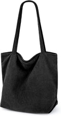 Iioscre Corduroy Tote Bag for Women,Hobo HandBags with Zipper | Large Capacity Casual Shoulder Bag with Inner Pockets for Shopping Work Daily Travel. by Iioscre
