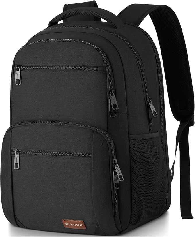 BIKROD Backpack for Men, TSA Travel Backpack, College Backpacks Water Resistant Back Pack, Business Anti Theft Durable Computer Bag Gifts Fits 17.3 Inch Laptop, Grey by PRISTINEBAGUS