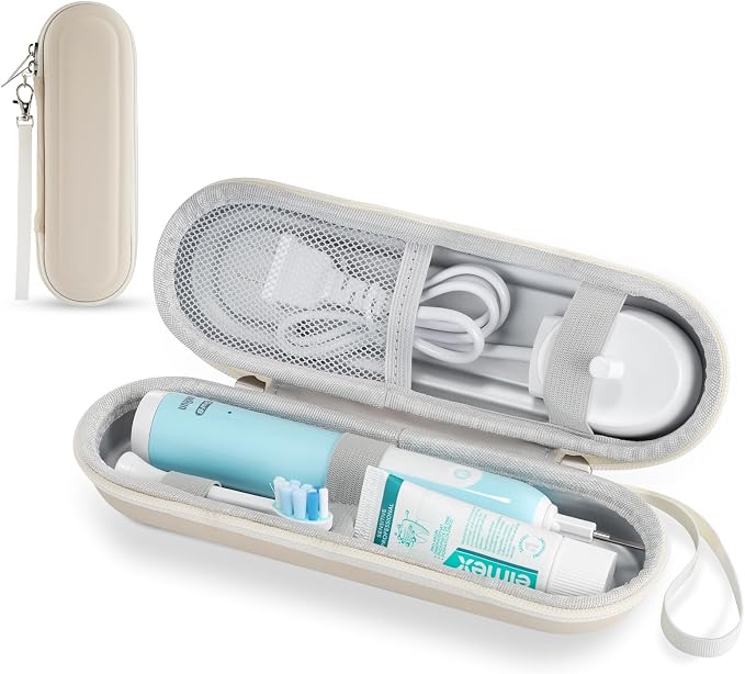 Toothbrush Travel Case for Oral B/Oral-B Pro 1000 1500 5000 7000 & Philips Sonicare 4100 1100 5300 5100 6100/iO Electric Toothbrush, Hard Protective Storage Bag (Starlight-2) by TYSORETY