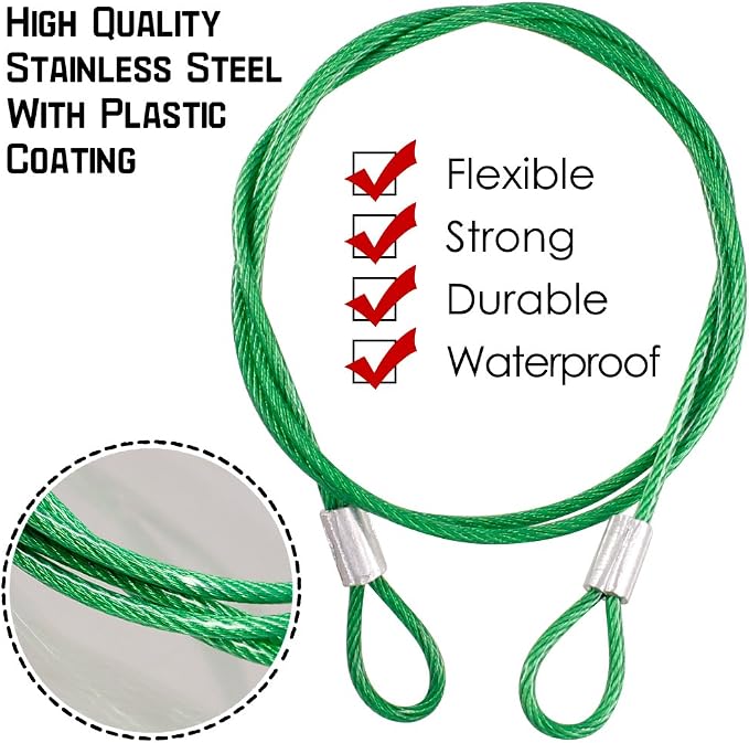 DanziX TSA Approved Lock and 4 Colors Stainless Steel Safety Tether，3-Dial Combination Travel Luggage Lock with Lanyard Security Cable for Protect Your Different Sizes of Bags,Suitcase,Baggage Black - Image 7