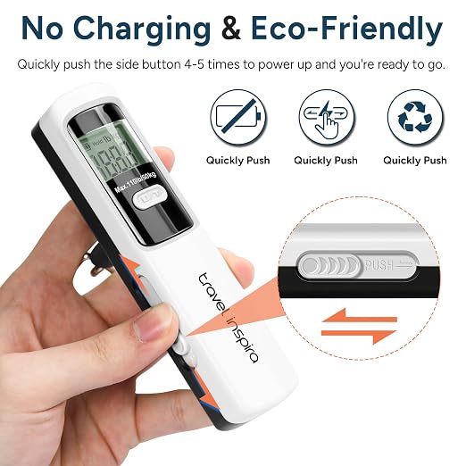 travel inspira Luggage Scale Battery-Free and RFID Blocking Travel Money Belt with Anti-Thief Zip - Slim Passport Holder - Image 3