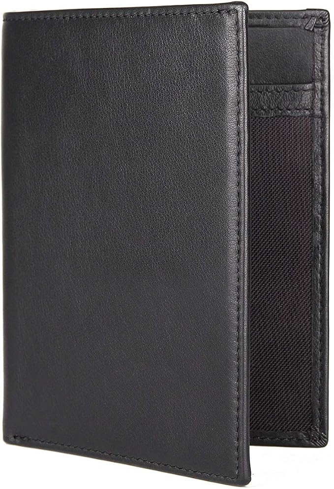 Polare RFID Blocking Napa Leather Passport Holder Travel Wallet For Men and Women (Black) - Image 9