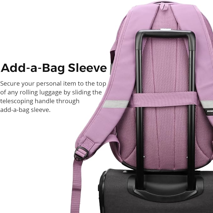 Swissdigital Design Laptop Backpack with USB Charging Port, Travel Backpack Fits 15.6 inches Computer, 31L College School Backpack for Men, Pink Camo | SD803-93 - Image 4
