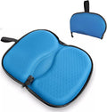 Foldable Seat Cushion for Travel, Honeycomb Gel Seat Cushion with Zipper & Handle, Portable Honeycomb Gel Cushion for Fatigue Relief, Ventilative Butt Pillow 15.8 x 13.3 x 1.4 Inches (1 in Blue) by masteymoh