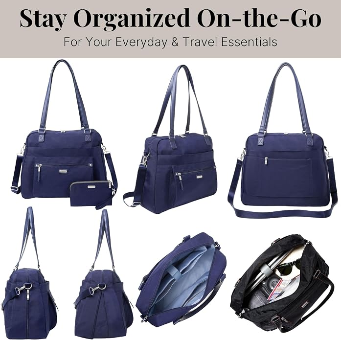 Baggallini Overnight Expandable Laptop Tote with RFID Phone Wristlet - Image 7