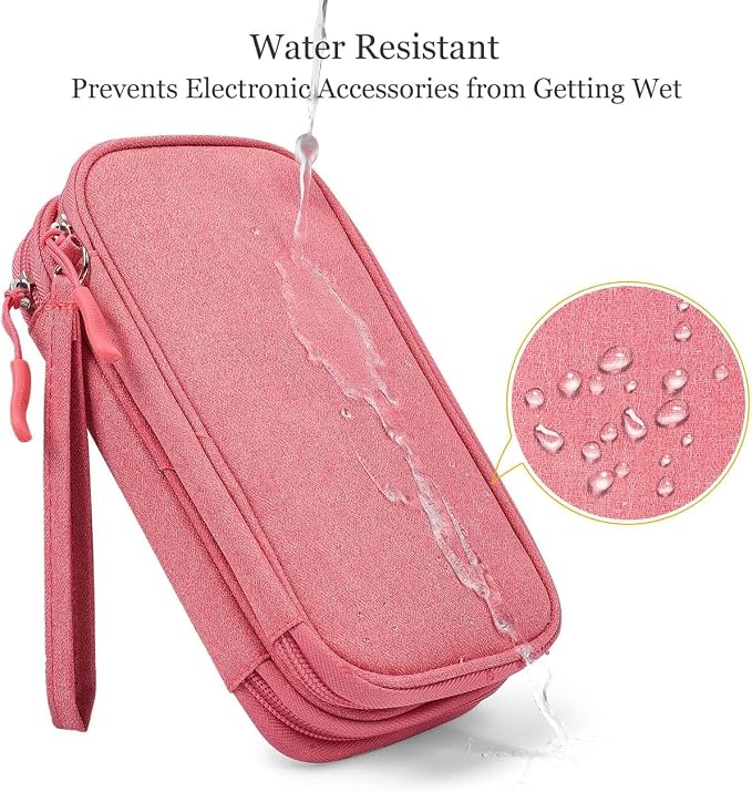 CAOODKDK Electronic Organizer Travel USB Cable Accessories Bag/Case,Waterproof for Power Bank,Charging Cords,Chargers,Mouse,Earphones Flash Drive - Image 6