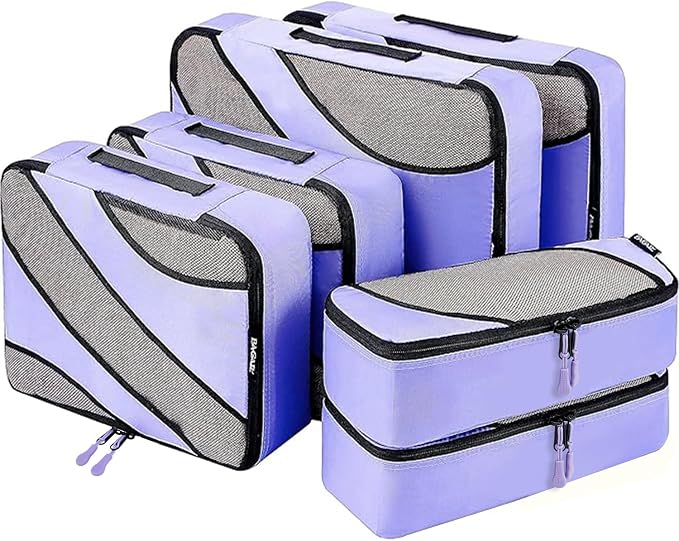 BAGAIL 6 Set Packing Cubes,Travel Luggage Packing Organizers by BAGAIL