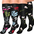 Diu Life 3 Pairs Plus Size Compression Socks for Women and Men Wide Calf Extra Knee High Support for Circulation by DiuLife