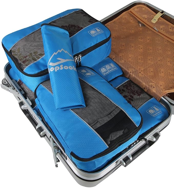 5 Set Packing Cubes for Travel Large Suitcase Luggage Organizer Bags Travel Accessories Vacation 4 Cubes 1 Laundry Pouch Bag - Image 5
