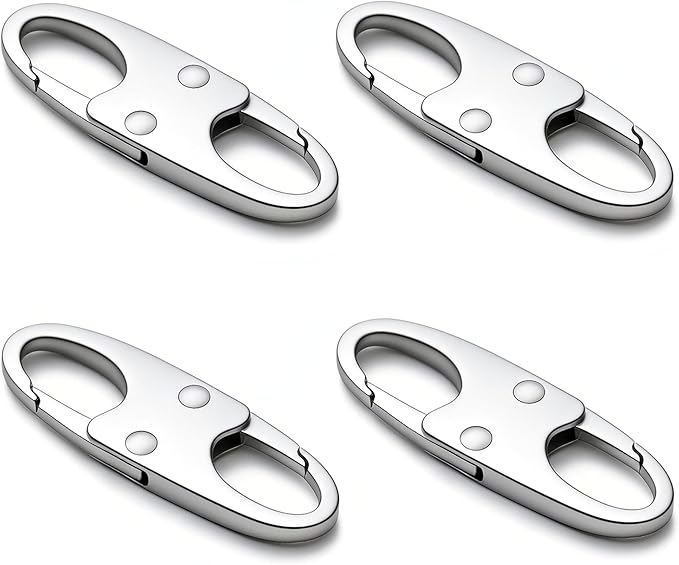 zelin Anti Theft Zipper Clip, Zipper Locks, Travel Essentials,4Pcs Silver | Zinc alloy zipper locks designed for backpacks, suitcases and crossbody bags. Compact travel accessory for extra security by zelin
