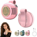 Portable Mini Bladeless Fan Clip on, 5 Speeds Clip on Fan for Shirt&Waist | USB Rechargeable 360° Rotatable Silent Small Fans, 2026 New Whirlwind Fans for Outdoor/Travel/Office (Pink) by Unknown