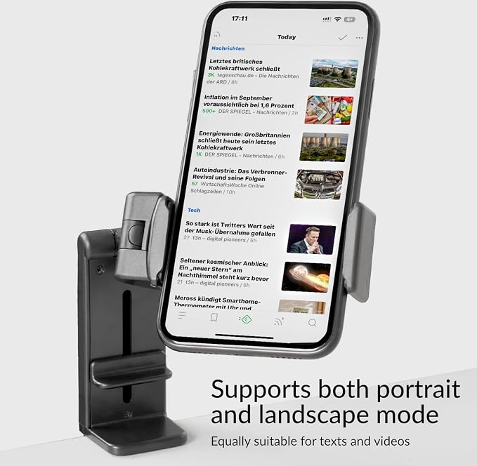 Wicked Chili 1x Airplane Phone Holder | Foldable 360° Rotation Mount | Compact: Small pack size only 3.66 x 1.46 x 1.37 inches. Ideal for Tiktok, Youtube, Instagram, Face Time, Movies or in office - Image 7