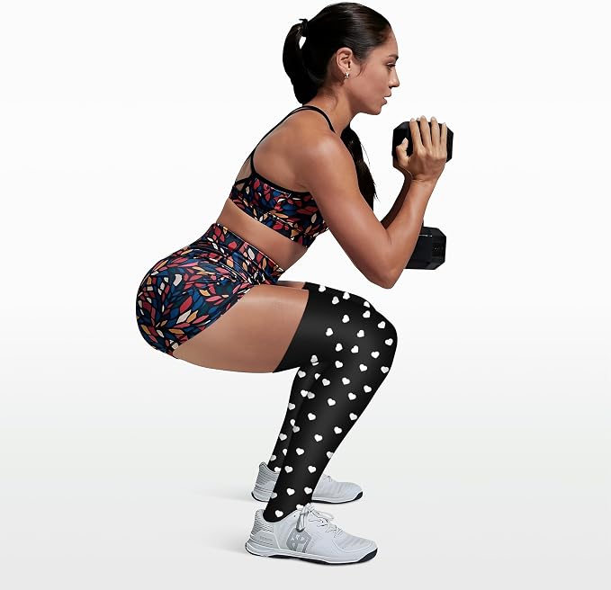 CHARMKING 3 Pairs Thigh High Compression Socks for Women and Men 15-20 mmHg Boost Circulation and All Day Comfort - Image 3