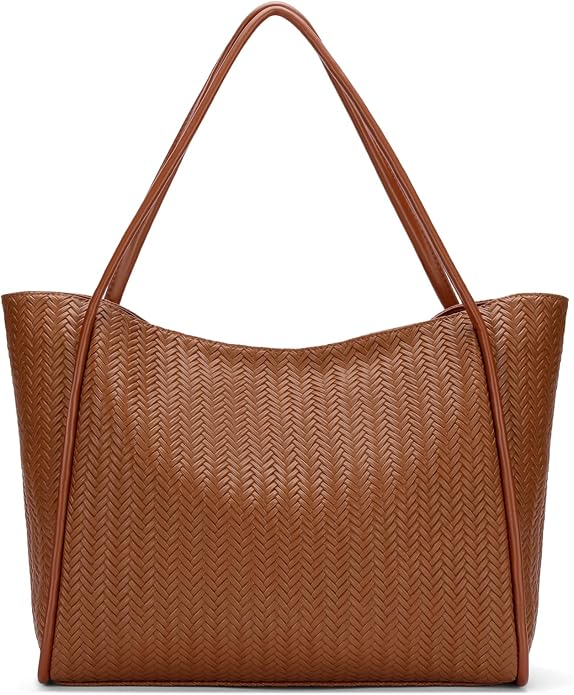 Tote Bag for Women Vegan Leather Shoulder Purse Large Capacity Travel Bag by FALANMULE
