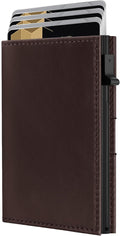 QLD RFID Wallet for Men - Smart Pop up Card Holder - Trifold, Slim, Minimalist Wallet for Front Pocket, 9-11 Cards Capacity | ID Window | Cash Slot | Magnetic Closure by QLDBrand