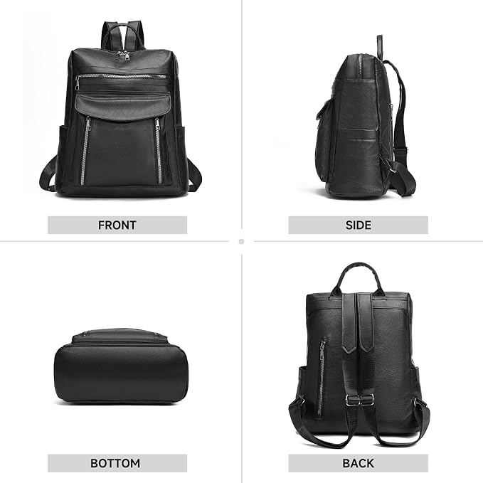 GAEKEAO Backpack Purse for Women PU Leather Anti-theft Backpack Convertible Satchel Bags Travel Shoulder Bag Casual College - Image 6