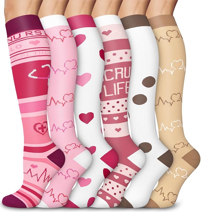 Aoliks Medical Compression Socks for Women & Men, Support Knee High Socks for Running,Nurses,Travel by Aoliks